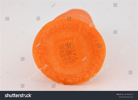 Carrot Cut Cross Section Shown Stock Photo 2159005531 Shutterstock