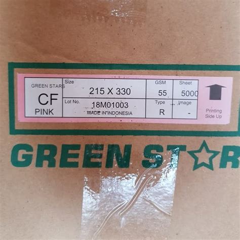 Jual Ncr Gs Green Star Bottom Merah F Kertas Karbon Nota Kontan Di