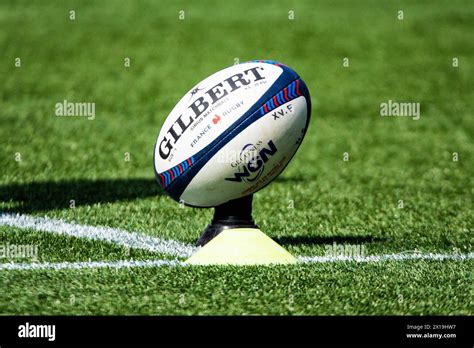 The official ball ahead of the Women's Six Nations 2024, rugby union ...