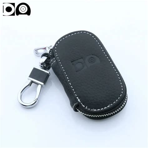 Funda Para Llave De Coche Cartera De Cuero Genuino Portatarjetas