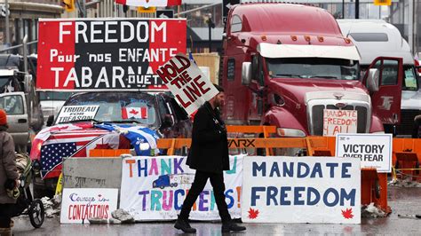 Covid La protesta de los camioneros de Canadá contra la vacuna