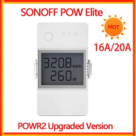 SONOFF POW Elite 16A 20A Wifi Smart Power Meter Switch Power Current