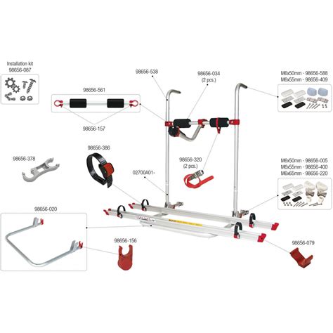 Untere Tragestruktur Fiamma Ersatzteil Nr 02700A01 für Carry Bike