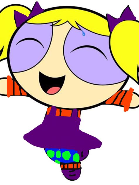 Bubbles as Angelica from Rugrats | Powerpuff girls, Rugrats, Powerpuff