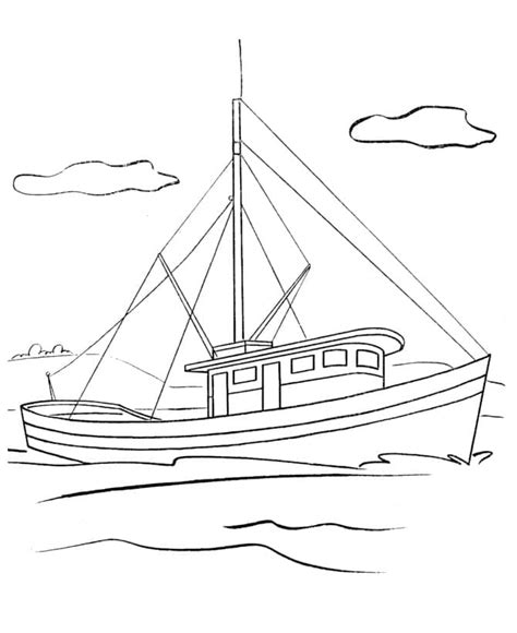 Desenhos De Um Barco No Mar Para Colorir E Imprimir Colorironlinecom