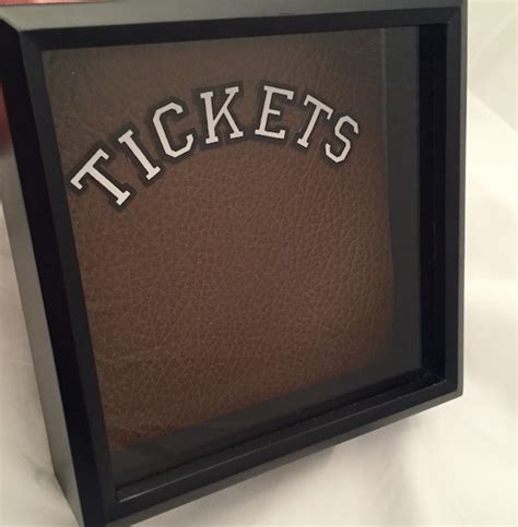 8x8 Ticket Stub Holder Display Shadow Box By Reminisceinstyle