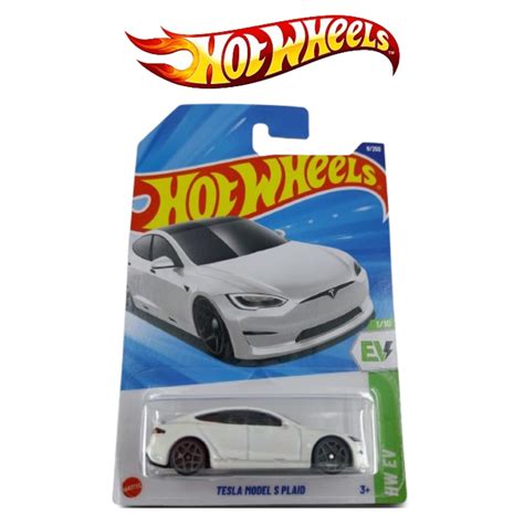 Jual Hot Wheels Tesla Model S Plaid Putih Polos HW EV Shopee Indonesia
