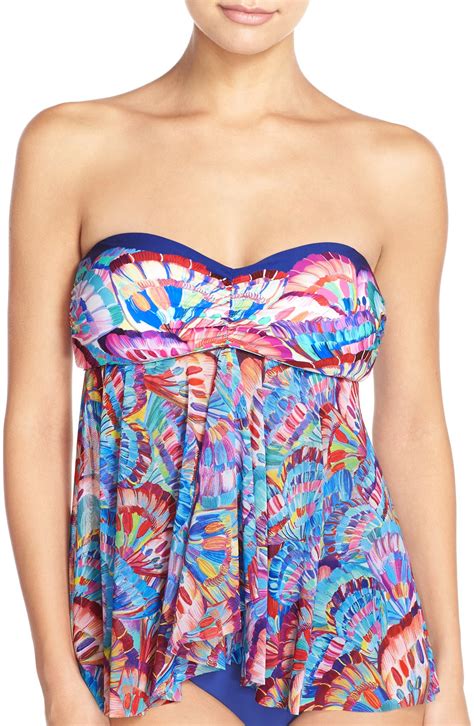 Profile By Gottex Flyaway Bandeau Tankini Top Nordstrom