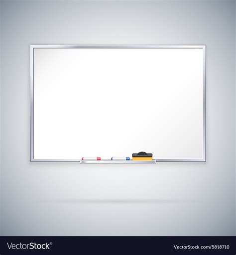 Office whiteboard Royalty Free Vector Image - VectorStock