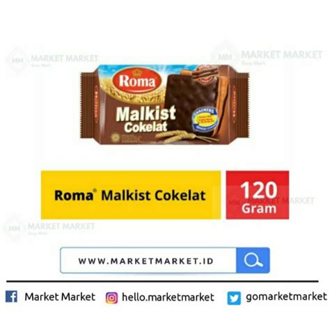 ROMA MALKIST CHOCOLATE BISCUIT 120G FROM INDONESIA | Shopee Philippines