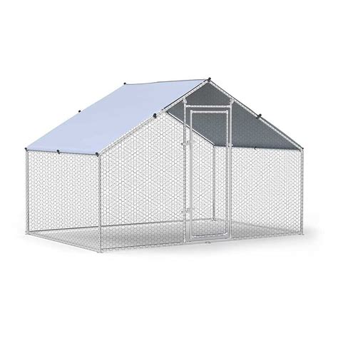 Iclbc Large Metal Chicken Coop Walk In Poultry Cage Chicken Run Duck