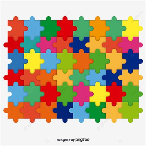 Puzzle Piezas Decorativas Material De Vectores De Fondo PNG Dibujos