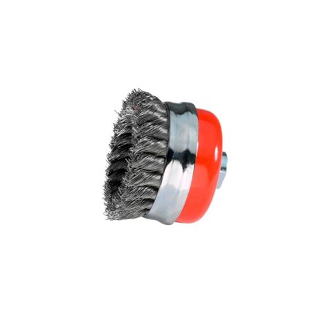 Brosse coupe D 125 mm M14 Mèches de 0 8 mm torsadées en acier trempé