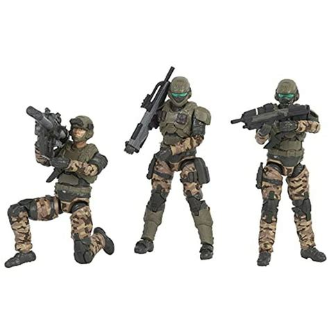 Halo 4 Unsc Marines 3 Figure Pack Halo Fans Construye Tu Universo Halo Hlw0162 Halo Halo