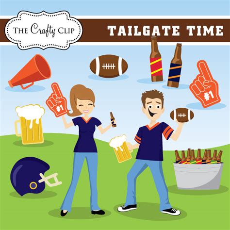 Super Bowl Tailgate Cartoon Clip Art Library