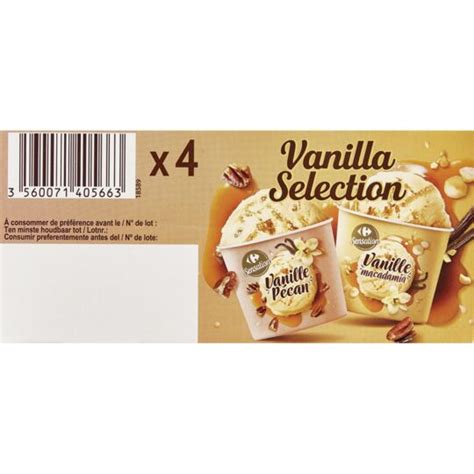 Glaces Vanille Macadamia Vanille P Can Carrefour Sensation La Boite