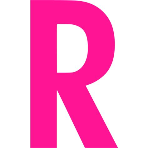 The Letter R In Pink