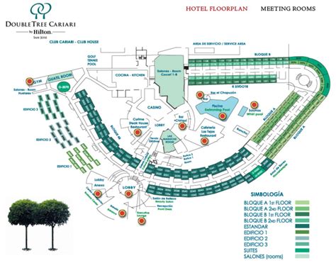 DoubleTree by Hilton Hotel Cariari San Jose map - Travel resort maps