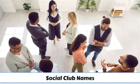 750+ Memorable Social Club Name Ideas to Create Buzz