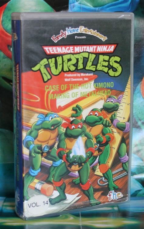 Squer S TMNT Collection TMNT VHS VOL THE CASE OF THE HOT KIMONO MAKING OF METALHEAD