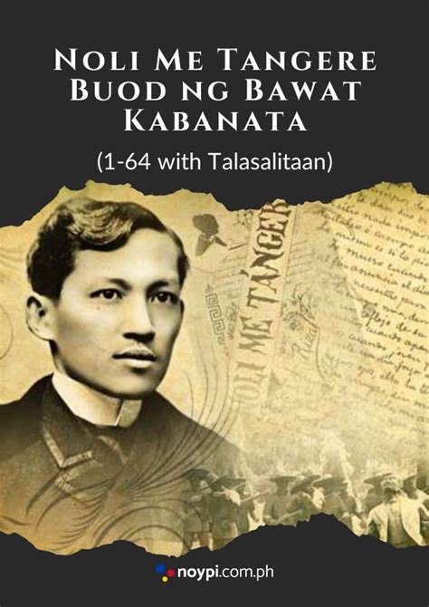 Noli Me Tangere Buod Ng Bawat Kabanata 1 64 With Talasalitaan