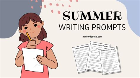 50 Cool Summer Writing Prompts Number Dyslexia