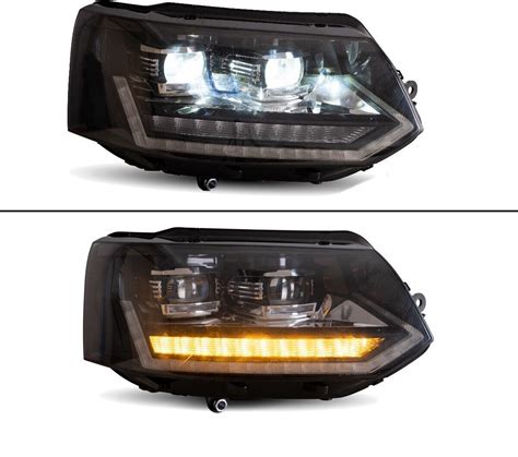 T6 1 Look Volledig LED Matrix Koplampen Voor VW Transporter T5 1