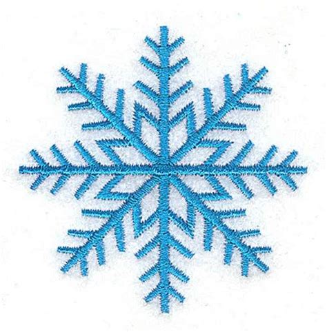 Blue Snowflake Embroidery Design AnnTheGran Snowflake