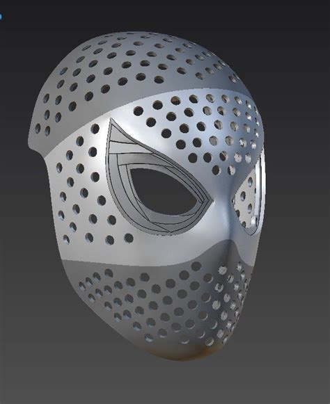 Spiderman Homecoming faceshell mask 3D model 3D printable | CGTrader