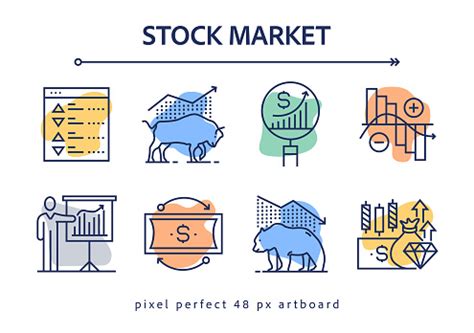 Stock Market Related Vector Banner Design Concept Global Multisphere ...