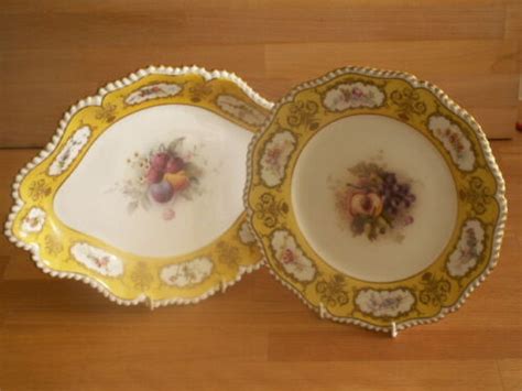 Royal Worcester Hand Painted Fruit Plate Signed Ricketts And Similar