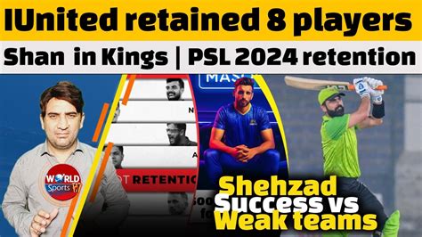 Islamabad United Retained 8 Players Shan Masood In Kings Psl 2024