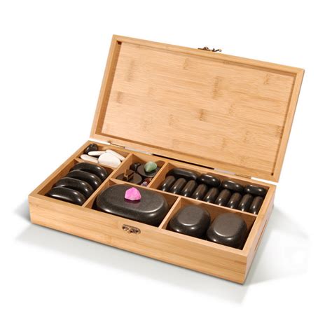 Master Massage Hot Stone Set Piece Deluxe With Chakra