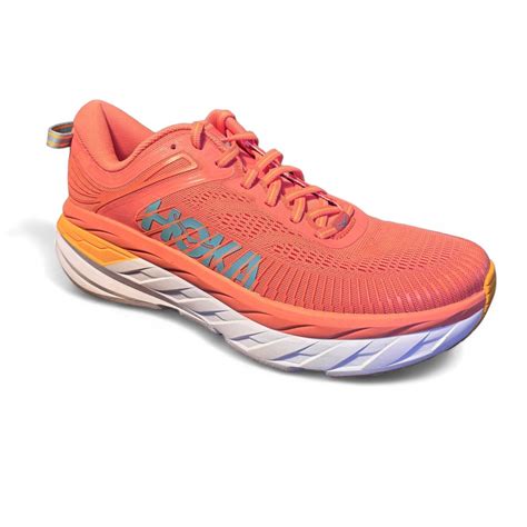 Hoka One One Bondi 7 Running Shoes Coral Womens Size Gem