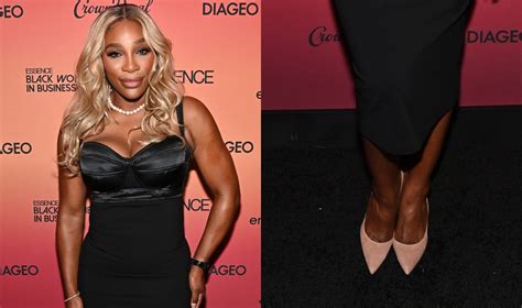 Serena Williams Goes Classic in Suede Pumps for Essence Dinner ...