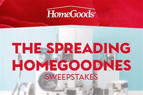 The Spreading HomeGoodness Sweepstakes SweepstakeBible