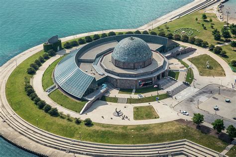 Adler Planetarium Aerial Photograph By Adam Romanowicz Fine Art America