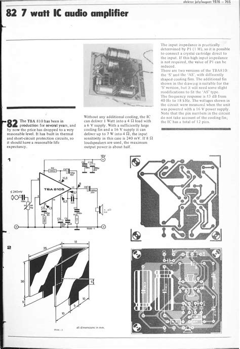 7 Watt Ic Audio Amplifier Elektor Magazine