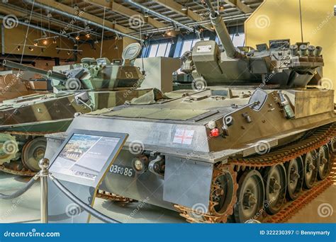 Scimitar Light Tank On Display At Royal Tank Museum In Jordan Editorial