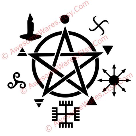 Wicca Symbols Instant Download Cut File Svg Pdf Png Dxf | Etsy