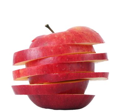 Slices Apple On White Background Isolated Isolated Bio Fresh PNG