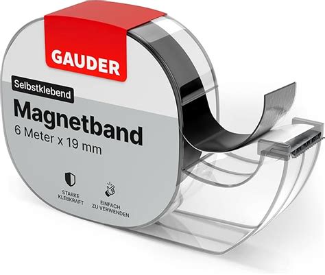 GAUDER Magnetband Selbstklebend Im Spender I Magnetklebeband I