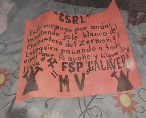 “sigue La Limpia” Encontraron Un Narcomensaje Del Csrl Junto A Un