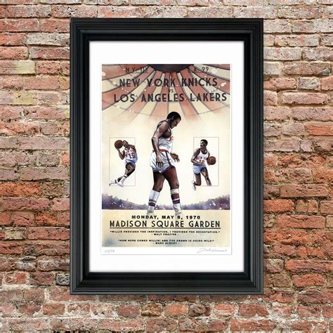 New York Knicks, 1970 NBA Championship Painting Print, 11x17, NBA ...