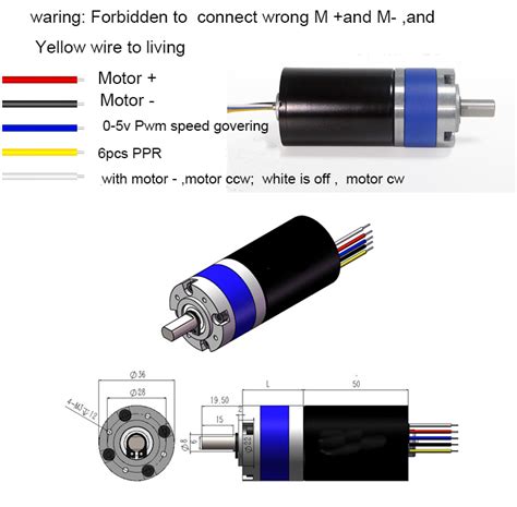 36mm 12V 85RPM High Quality Micro 3650 Brushless DC Planetary Gear