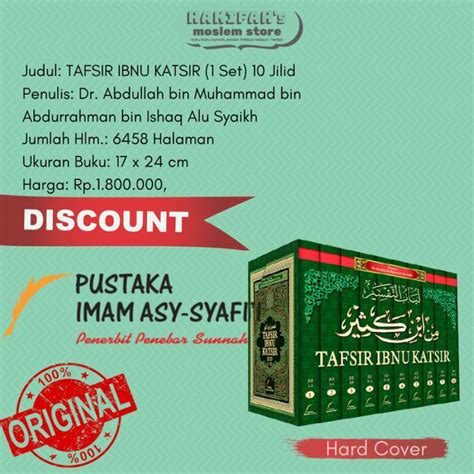 Promo Tafsir Ibnu Katsir Pustaka Imam Syafii Lengkap Jilid Diskon