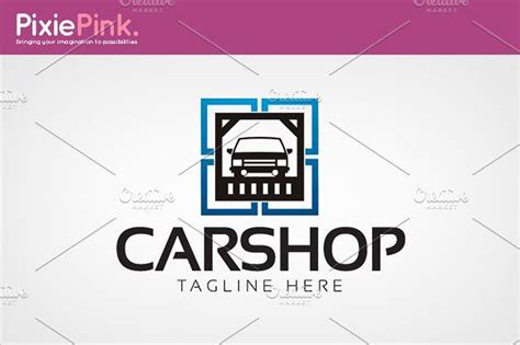 Car Shop Logo Template | Logo templates, Shop logo, Business card logo