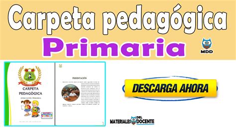 Carpeta Pedag Gica Primaria Materiales Del Docentes