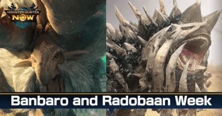 Banbaro And Radobaan Week Event Guide Monster Hunter Nowgame