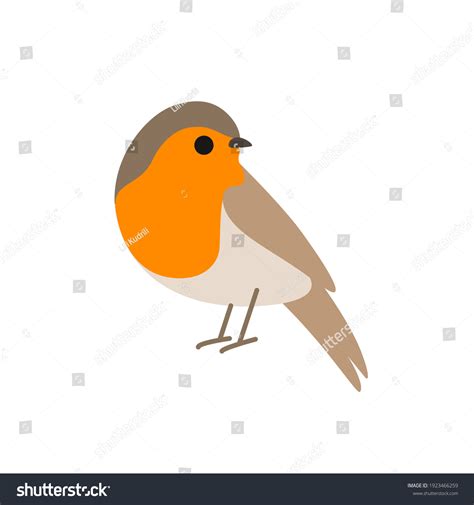 Cartoon Robin Bird Cute Bird Vector Stock Vector Royalty Free